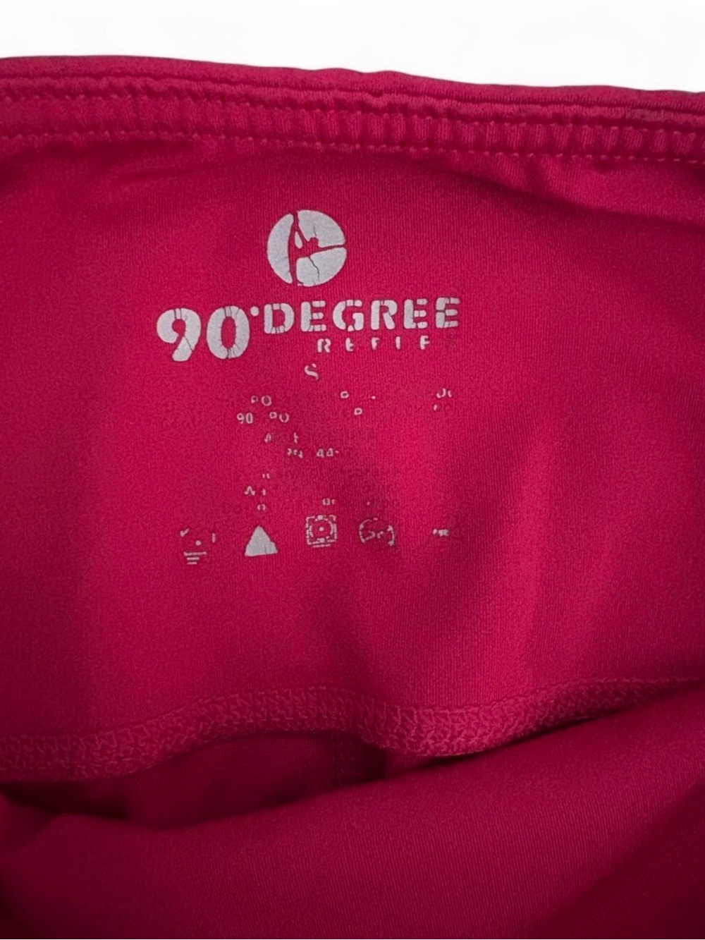 90 Degree By Reflex Bright Pink High-Rise Leggings - Picture 3 of 4